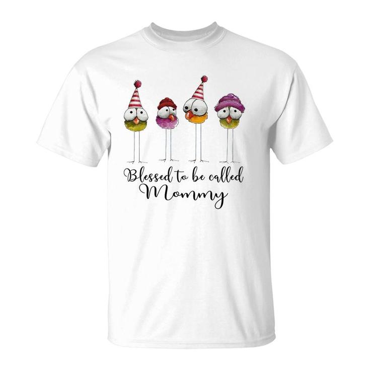 Cute Blessed To Be Called  Mommy White T-Shirt