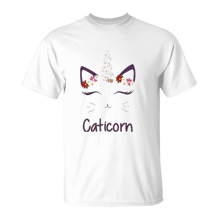 Cute Caticorn Cat Unicorn Gifts For Lover Magical Creature T-Shirt