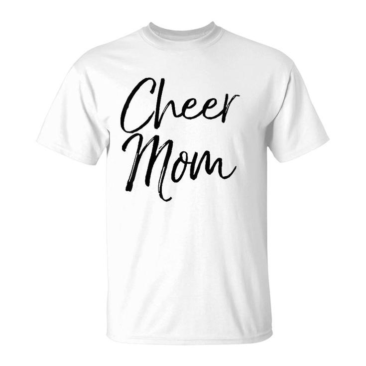 Cute Cheerleader Mother Apparel Gift For Women Cheer Mom T-Shirt