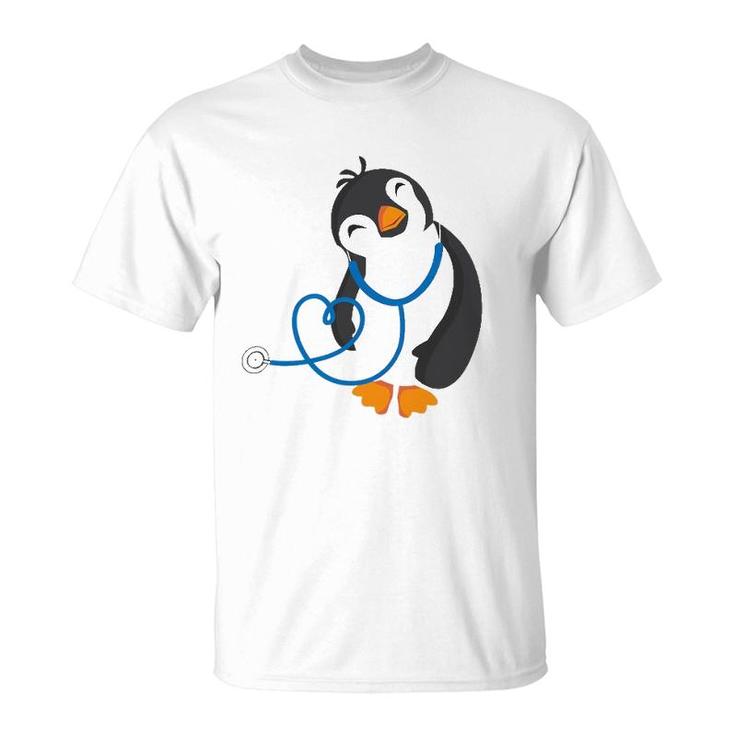Cute Penguin Pediatrics Medical Nurse Doctor T-Shirt