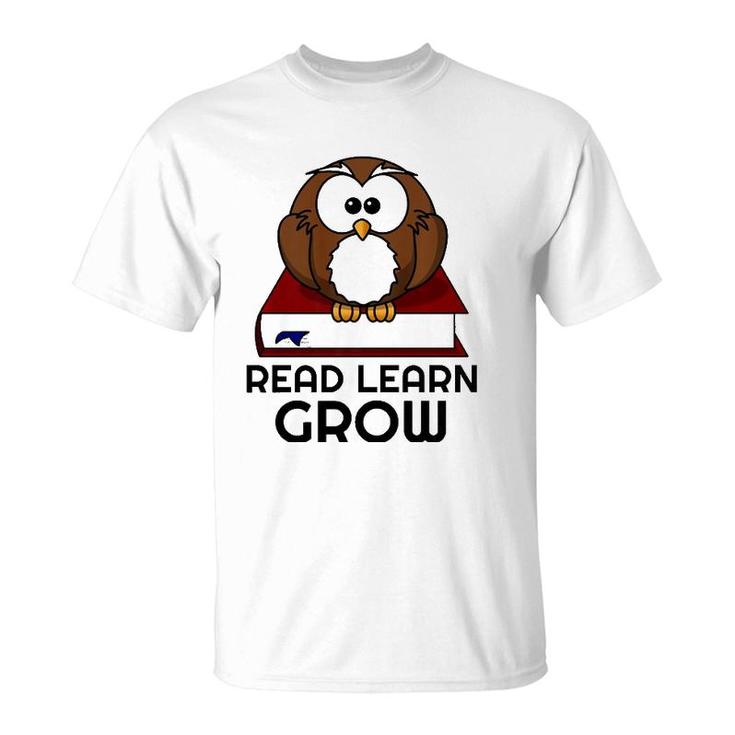Cute Read Learn Grow Wise Owl English Teacher Design T-Shirt