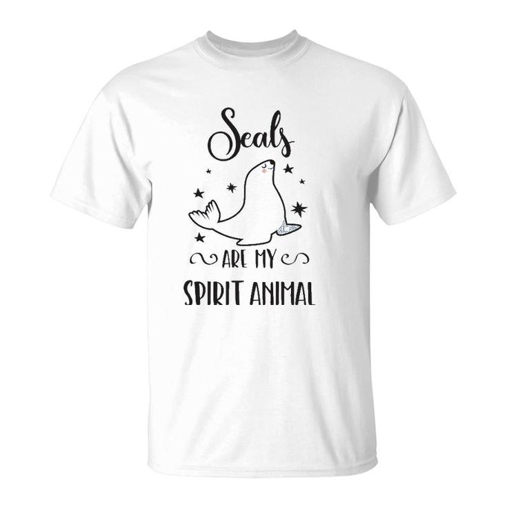 Cute Seal Seals Are My Spirit Animal T-Shirt