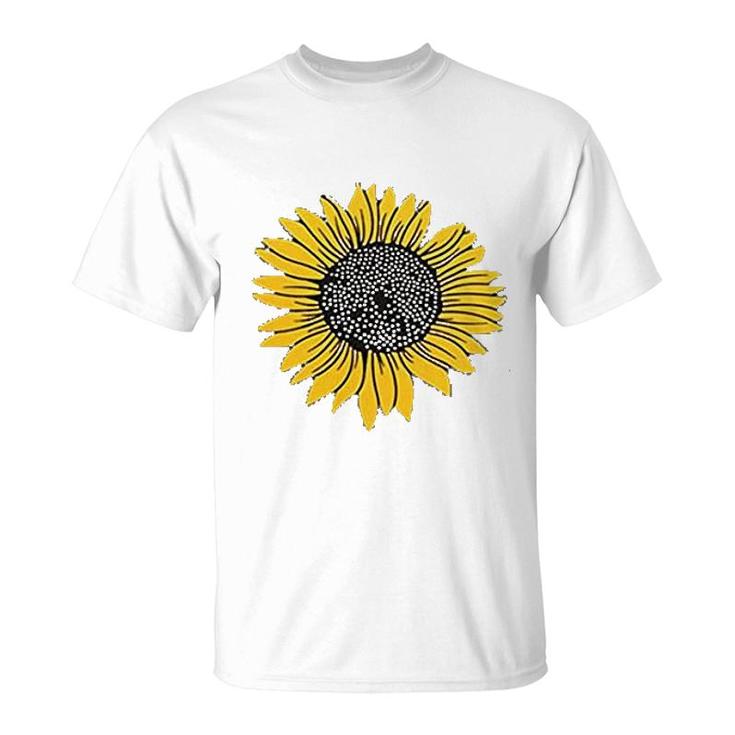 Cute Sunflowers Print T-Shirt