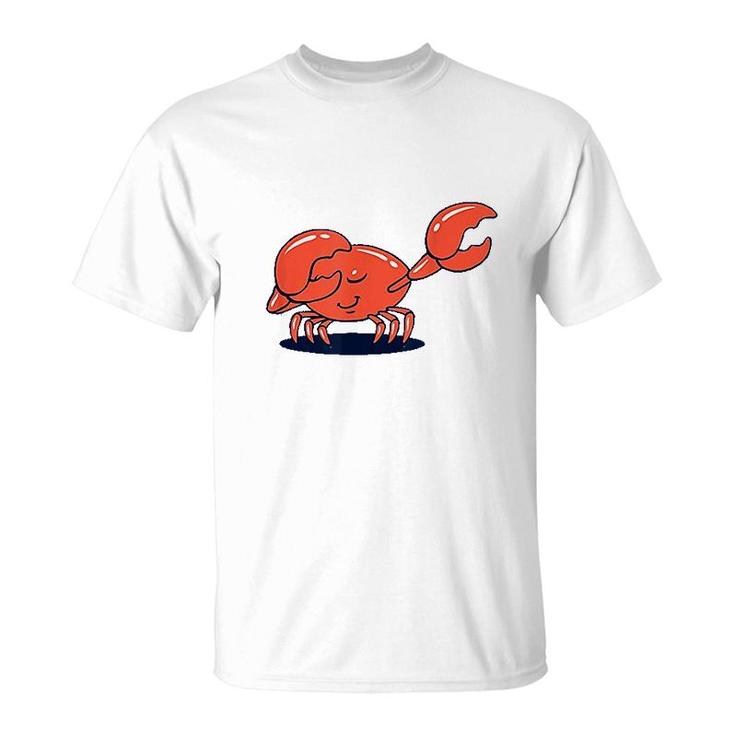 Dab Crab Dabbing Crab Cartoon Funny T-Shirt