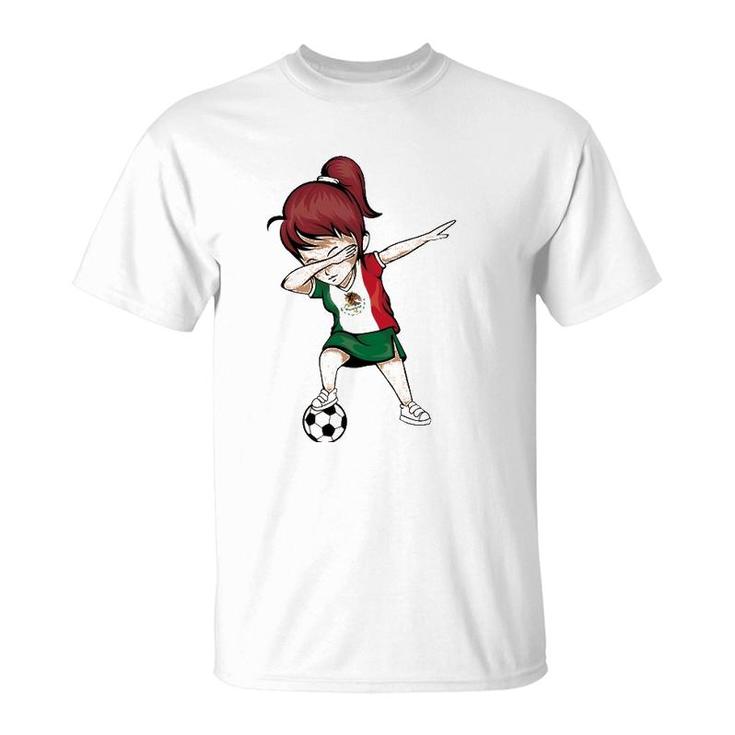 Dabbing Soccer Girl Mexico Jersey Shirt - Mexican Football Dabbing Soccer Girl Mexico Jersey Shirt - Mexican Football
