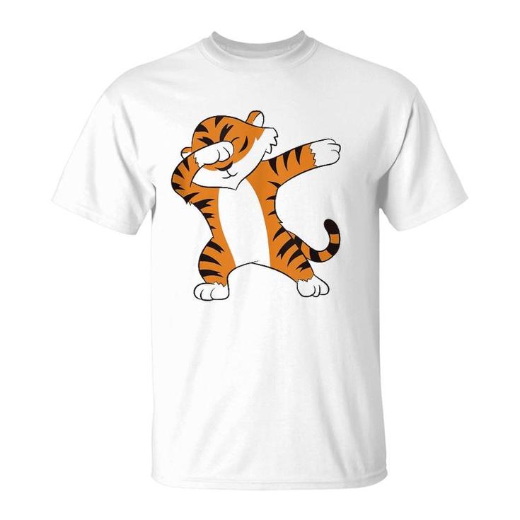 Dabbing Tiger Funny Boy Girl Tiger Children Tiger Dab T-Shirt