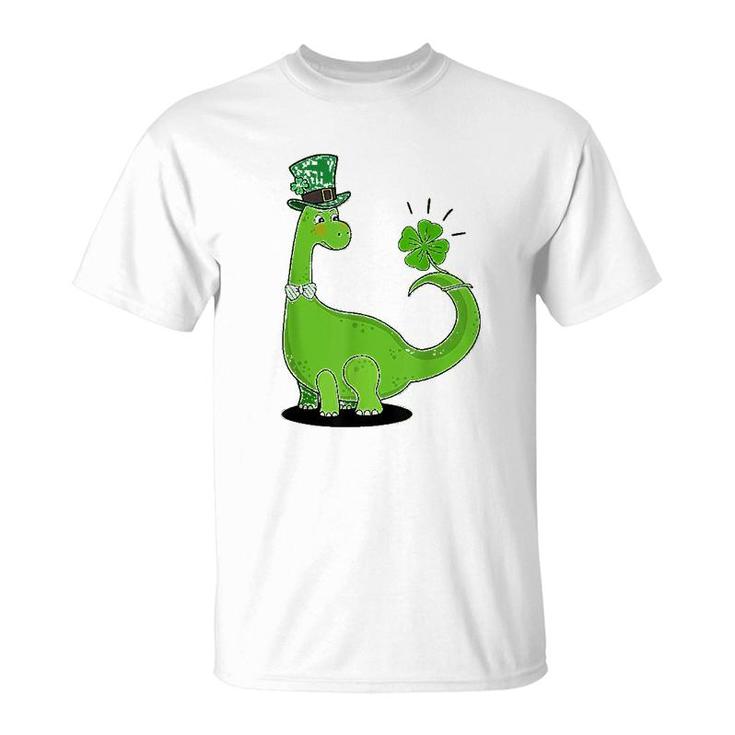 Dinosaur Shamrock St Patricks Day T-Shirt