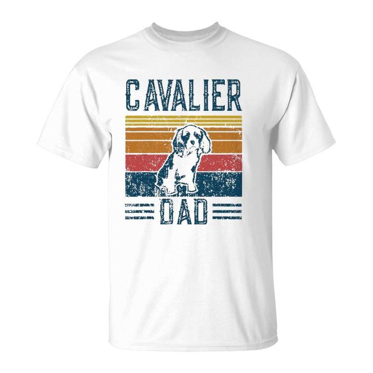 Dog Cavalier King Charles Spaniel Vintage Cavalier Dad T-Shirt