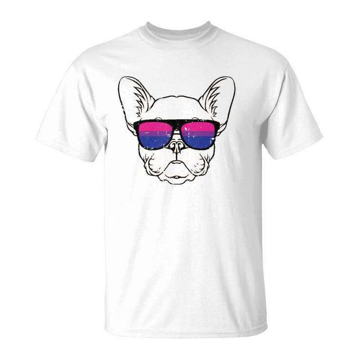 Dog Sunglasses Bi-Sexual Pride Puppy Lover Proud Lgbt-Q Ally Tank Top T-Shirt