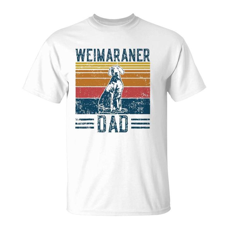 Dog Weim Dad Vintage Weimaraner Dad T-Shirt