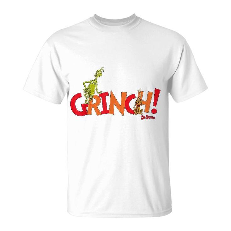 Dr Seuss Grinch With Max T-Shirt
