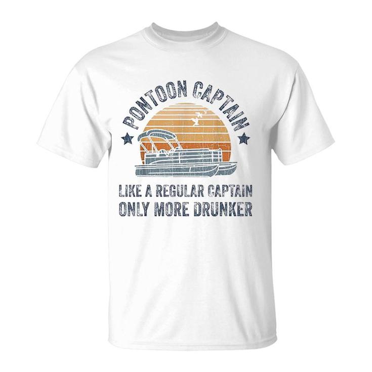 Drunk Captain Grandpa Dad T-Shirt