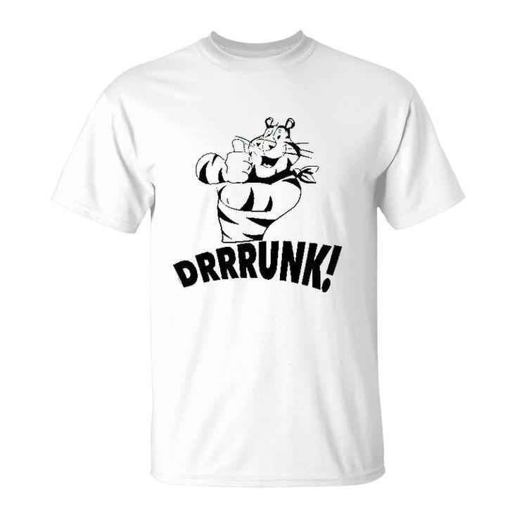 Drunk The Tiger Funny St Patricks Day T-Shirt