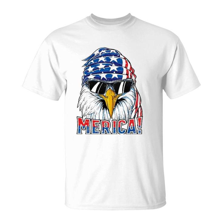 Eagle Merica 4Th Of July Merica Men Boys American T-Shirt
