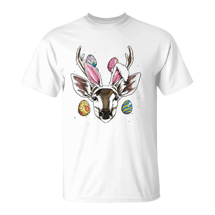 Easter Bunny Deer Funny Easter Deer Gifts T-Shirt