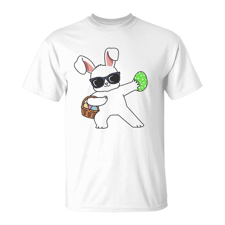 Easter  Dabbing Rabbit Dab Egg Hunting Easter Bunny T-Shirt