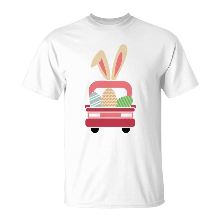 Easter Truck With Eggs Funny T-Shirt
