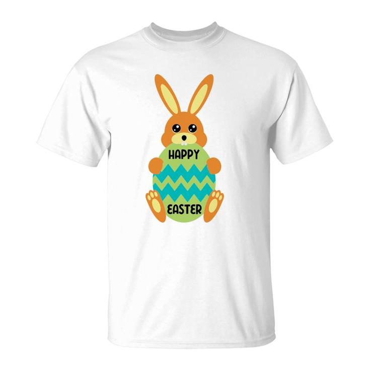 Egg Bunny Happy Easter T-Shirt