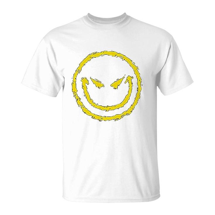 Evil Smile Face Graphic T-Shirt
