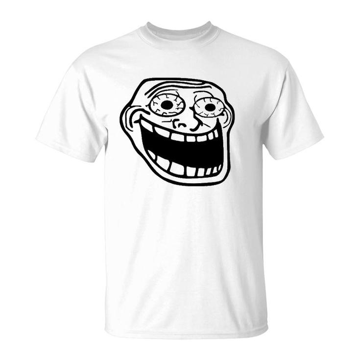 Excited Troll Face Meme T-Shirt