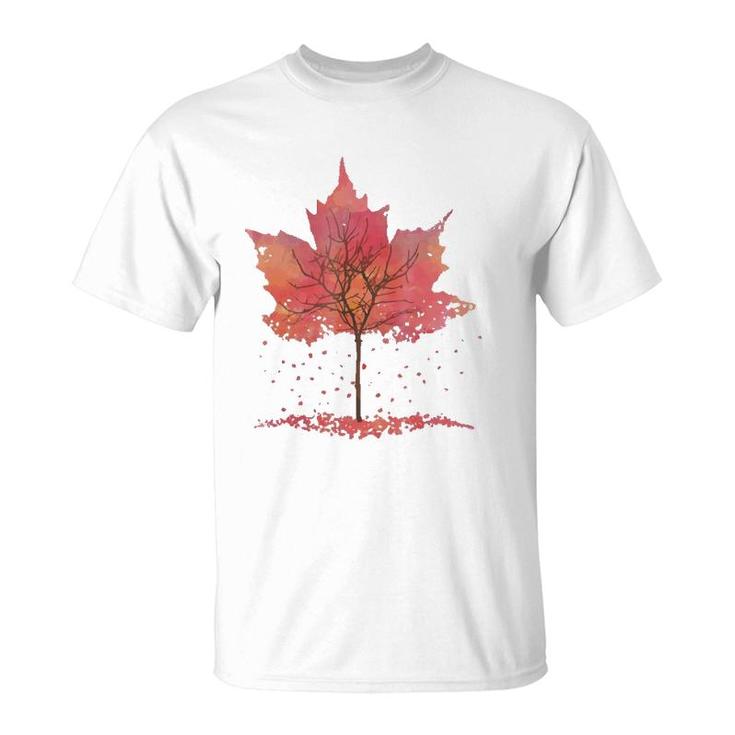 Fall Leaves Graphic Tee- Popular Fall T-Shirt