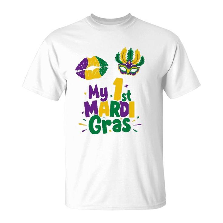 Fancy Mardi Gras Party Costume My 1St Mardi Gras T-Shirt