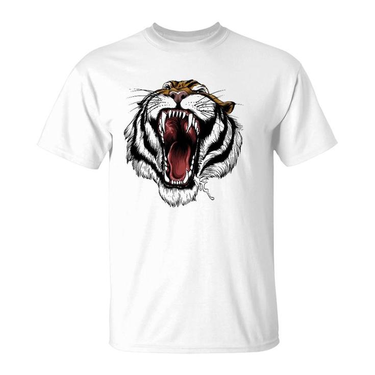 Fearsome Tiger - Roaring Big Cat Animal T-Shirt