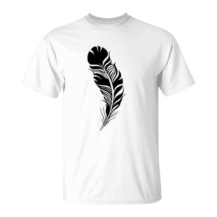 Feather Black Feather Gift T-Shirt