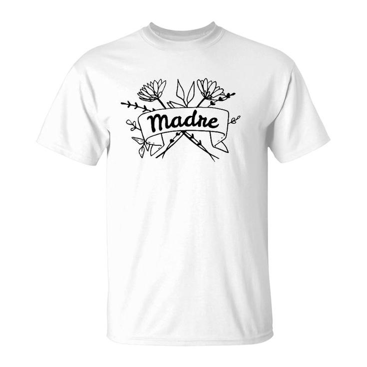 Floral Madre Mother's Day Gift T-Shirt