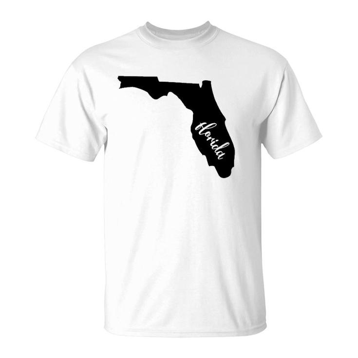 Florida  Roots State Map Home Grown Love Pride Gift Tee  T-Shirt