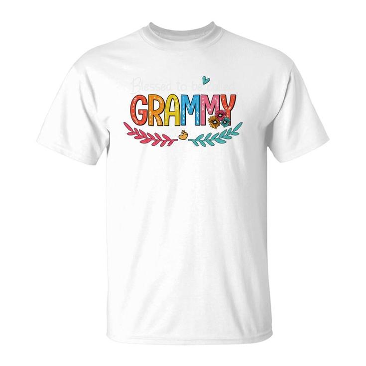 Flower Blessed To Be Called Grammy T-Shirt
