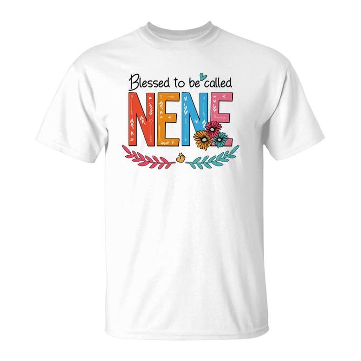 Flower Blessed To Be Called Nene Funny T-Shirt