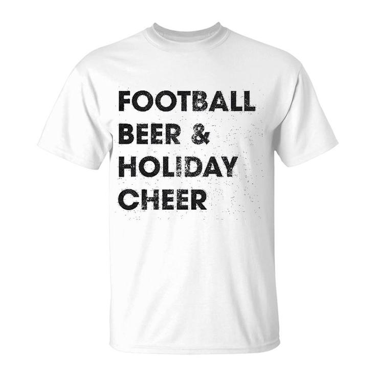 Football Beer Holiday Cheer T-Shirt