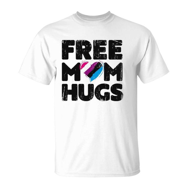 Free Mom Hugs  Free Mom Hugs Genderfluid Pride Lgbtqia T-Shirt