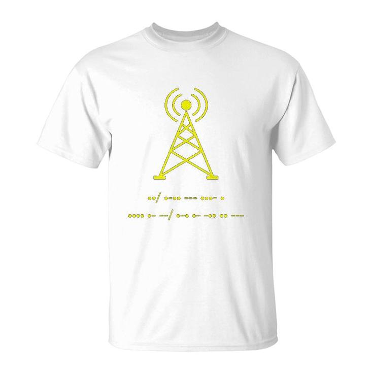 Funny Amateur Ham Radio Morse Code Gift T-Shirt