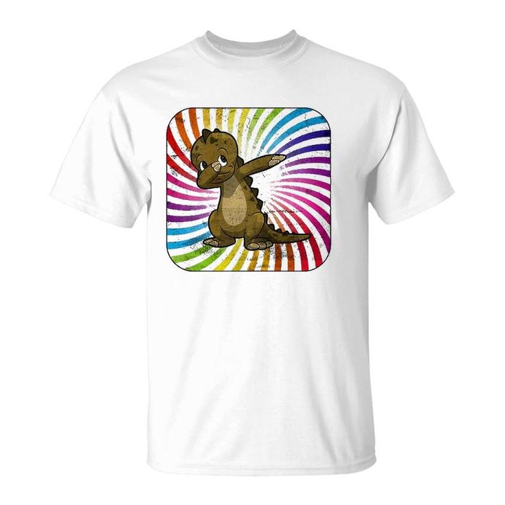 Funny Baby Dino Dab Dabbing Dinosaur Dancing Premium T-Shirt
