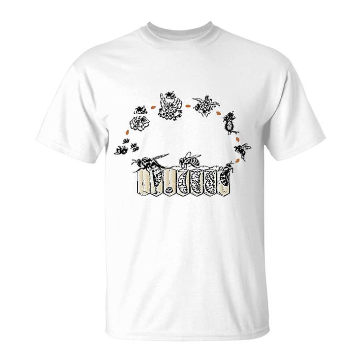 Funny Bees Life Cycle Lover Beekeeping T-Shirt