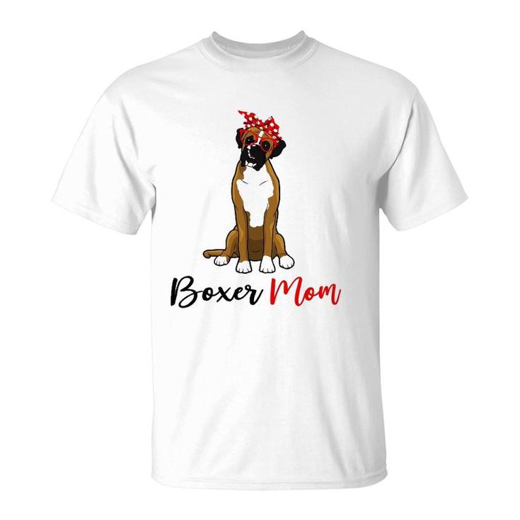 Funny Boxer Mom Dog Lover Mother's Day T-Shirt
