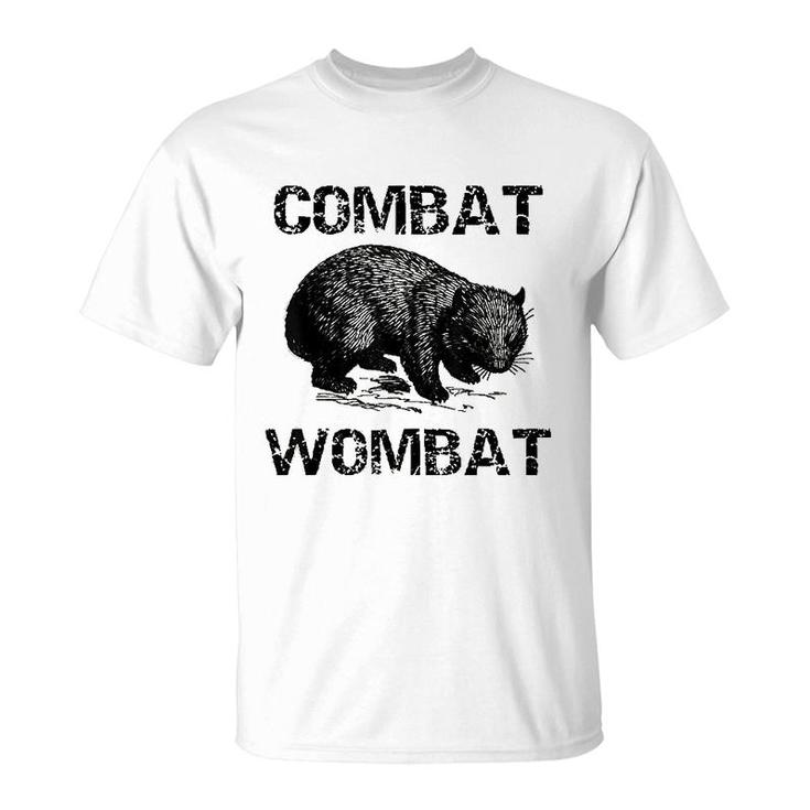 Funny Combat Wombat Graphic Gift T-Shirt