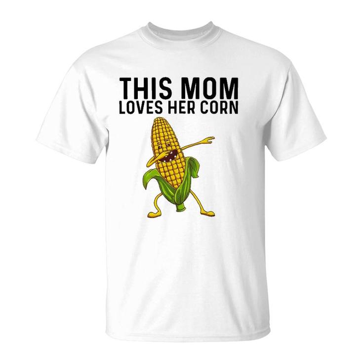 Funny Corn Gift For Mom Women Corn On The Cob Costume Farmer T-Shirt