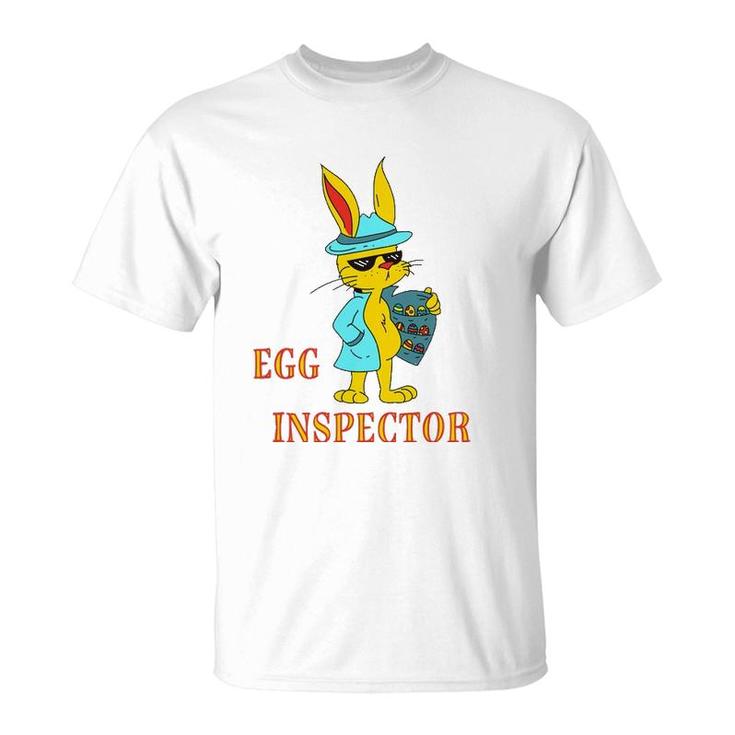 Funny Easter Bunny Egg Inspector T-Shirt