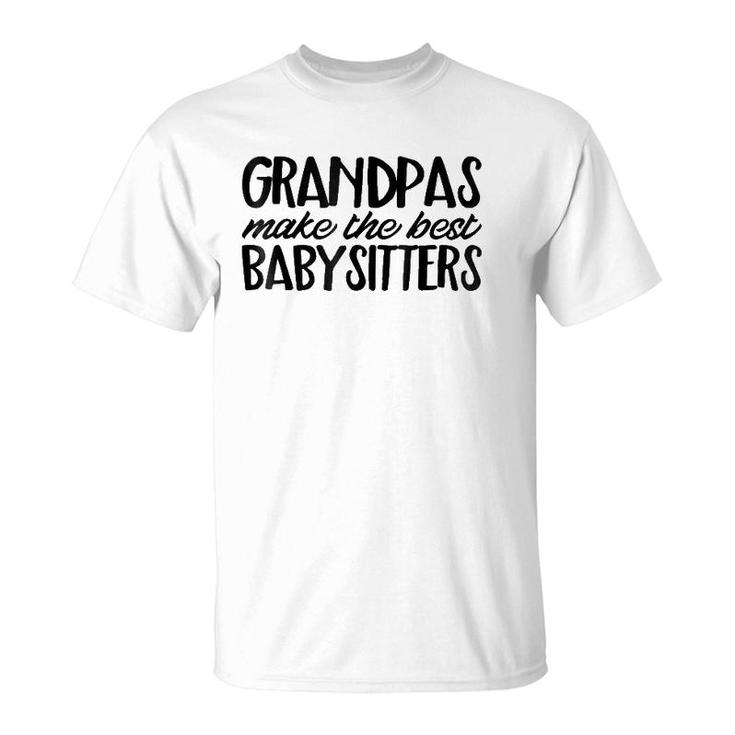 Funny Grandpa Dad  Best Babysitter Cute Family Gift T-Shirt