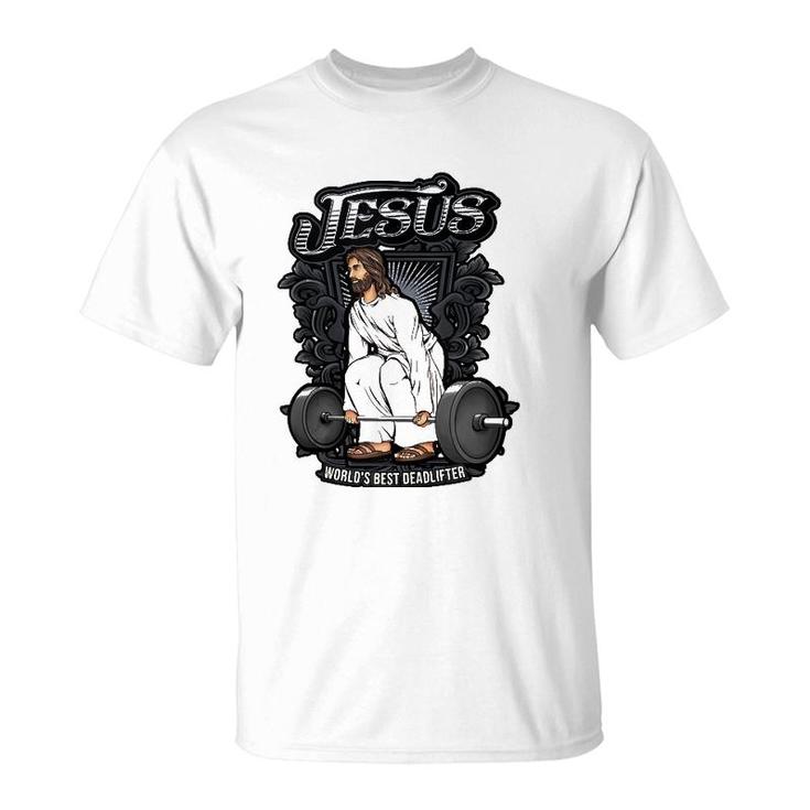 Funny Jesus Christian Weight Lifting Pun Men Him Gag Gifts Tank Top T-Shirt