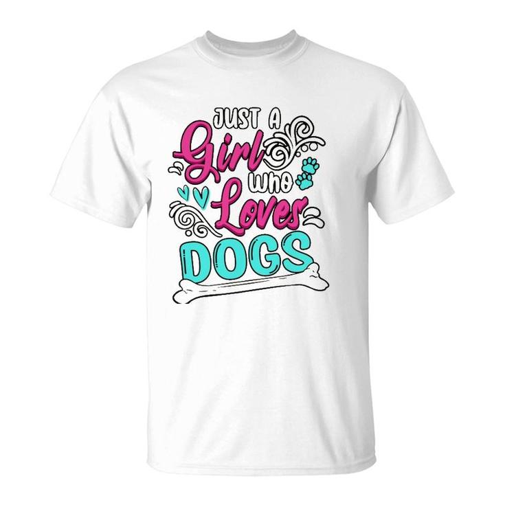 Funny Just A Girl Who Loves Dogs Dog Mom Whisperers T-Shirt