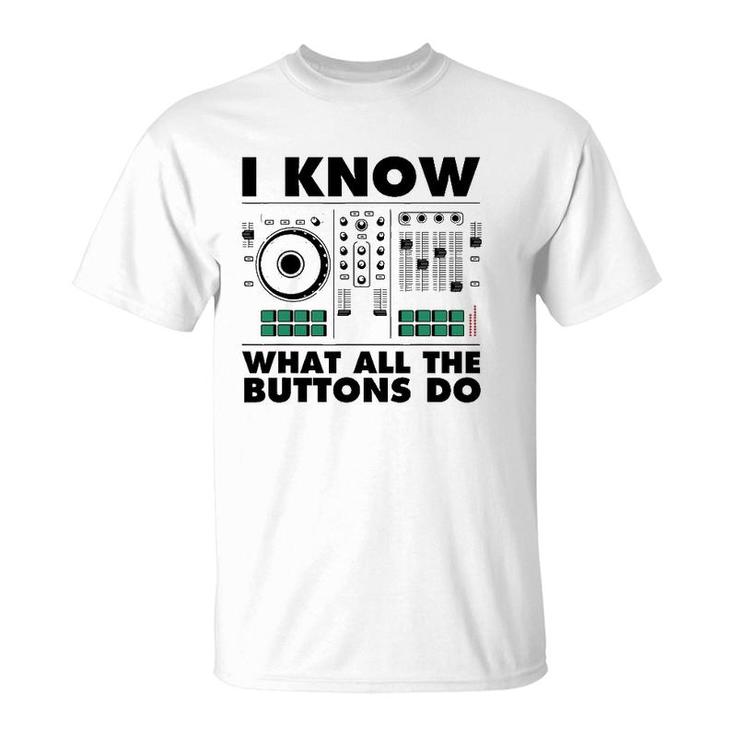 Funny Music Engineer Gift Cute Dj Sound Technician Men Women T-Shirt