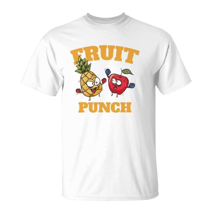 Funny Pineapple Apple Boxing Juice Tropical Fruit Punch T-Shirt