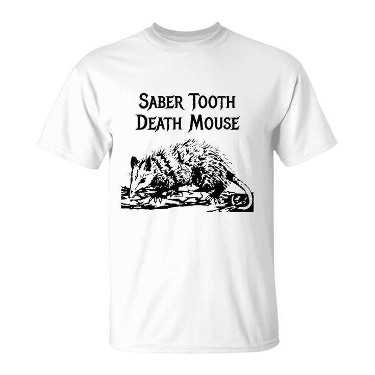 Funny Saber Tooth Death Mouse Wrong Animal Name Stupid Joke T-Shirt