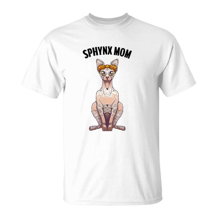 Funny Sphynx Mom Design Women Aunt Grandma Pet Kitten Lovers T-Shirt