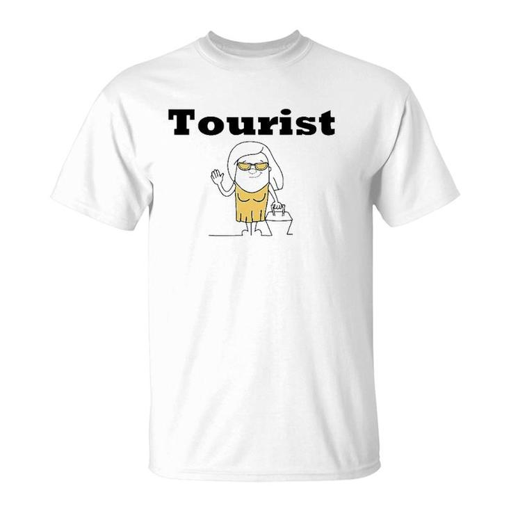 Funny Tourist For Men Women Teens Kids Boys Girls T-Shirt