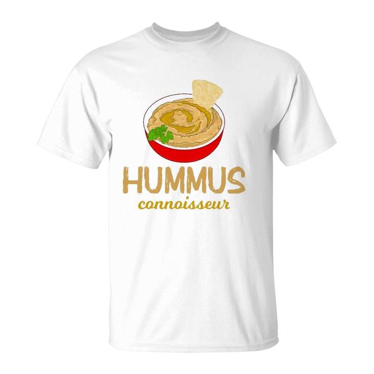 Funny Vegan Chickpea Pita Hummus Connoisseur T-Shirt